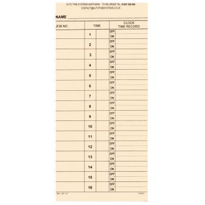 TP20 Job Costing Time Cards Ref SP127