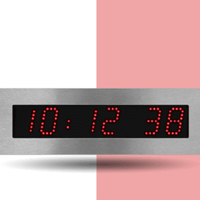 5cm Digital LED Steel Display Clock with Seconds